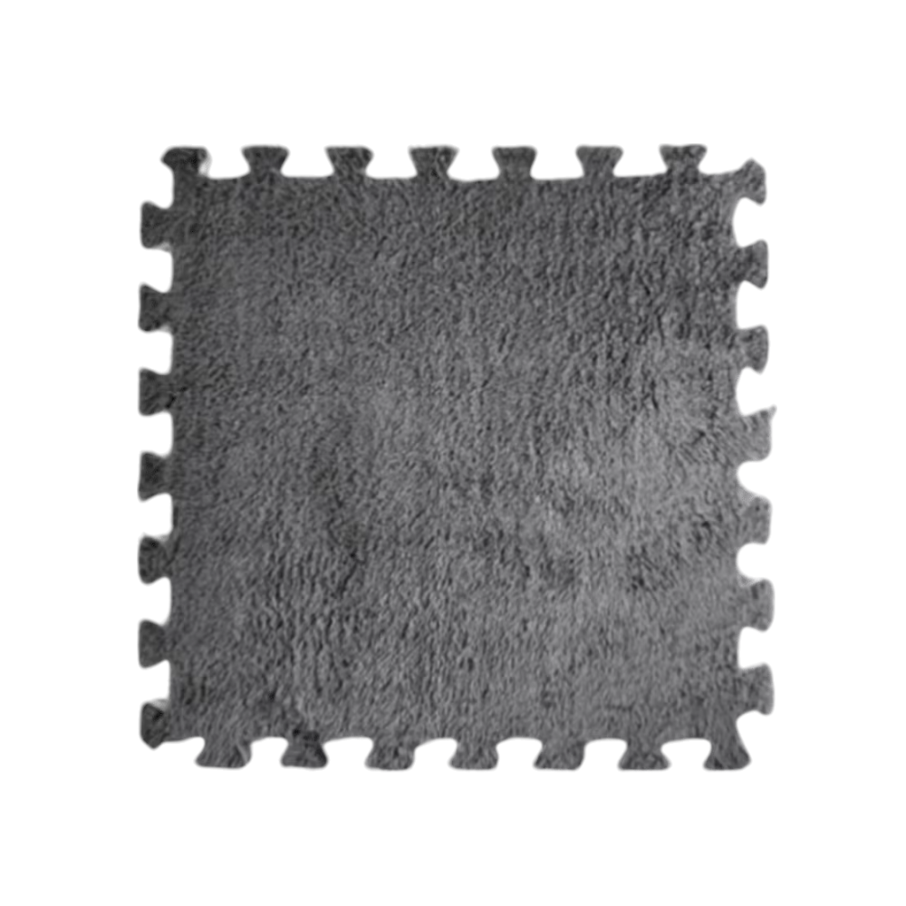 Пол-пазл плюшевый 120x150см, 20 пазлов, теплый пол, детский мат, термоковрик для дома, цвет серый Каменец-Подольский - изображение 3