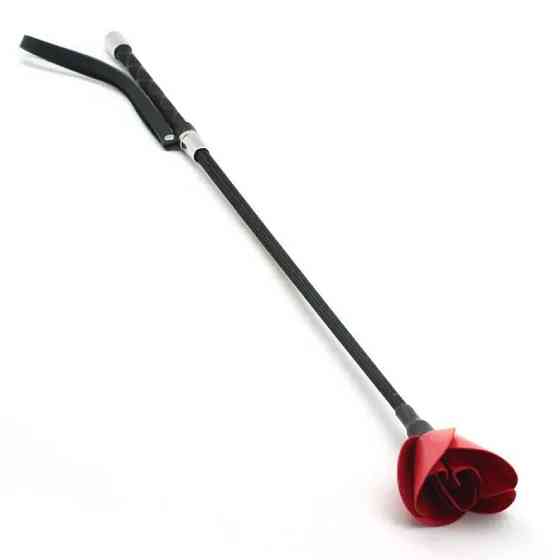 Стек Liebe Seele Flower Rhythm - Black and Red Leather Flowers Riding Crop Sex Aura Киев