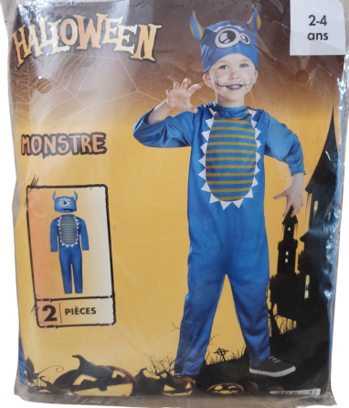 Дитячий костюм Монстр на Хелловін розмір 2-4 роки 98-104 Німеччина синій Київ