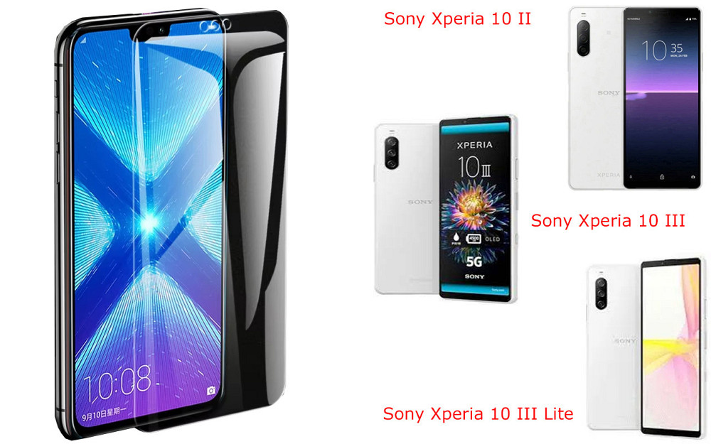 Захисне скло NeoGlass для Sony Xperia 10 II, Xperia 10 III, Xperia 10 III Lite – надпрозоре та стійке Київ - фото 2