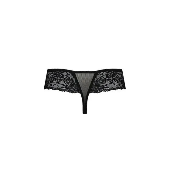 Трусики Passion Exclusive ABLA THONG L/XL, black Львів