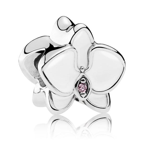 Срібна намистина Пандора  "Біла Орхідея" 792074EN12 MasterSem Київ - фото 1