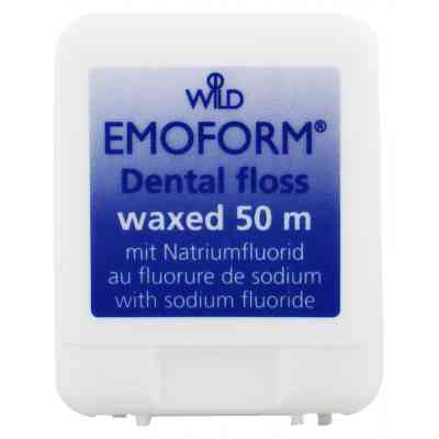 Зубная нить Dr. Wild Emoform вощенная c фторидом натрия 50 м (7611841138406) Винница