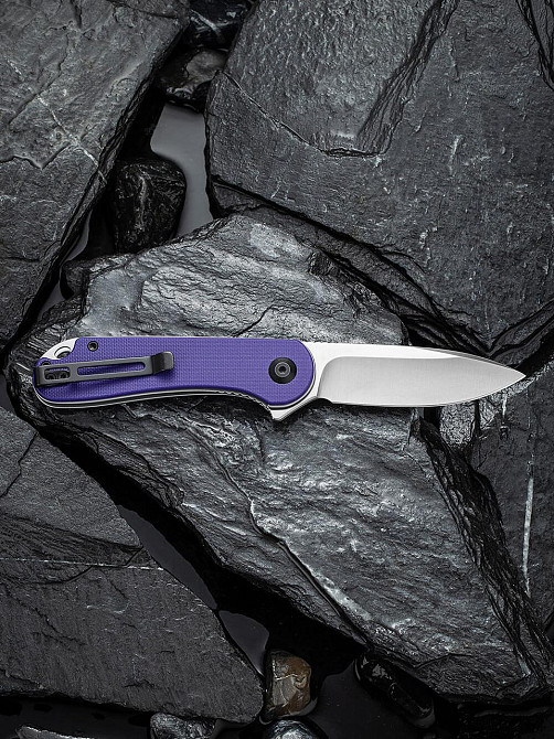 Нож складной карманный Civvi Elementum, (7.5 см) D2 / G10 фиолетовый Киев - изображение 9