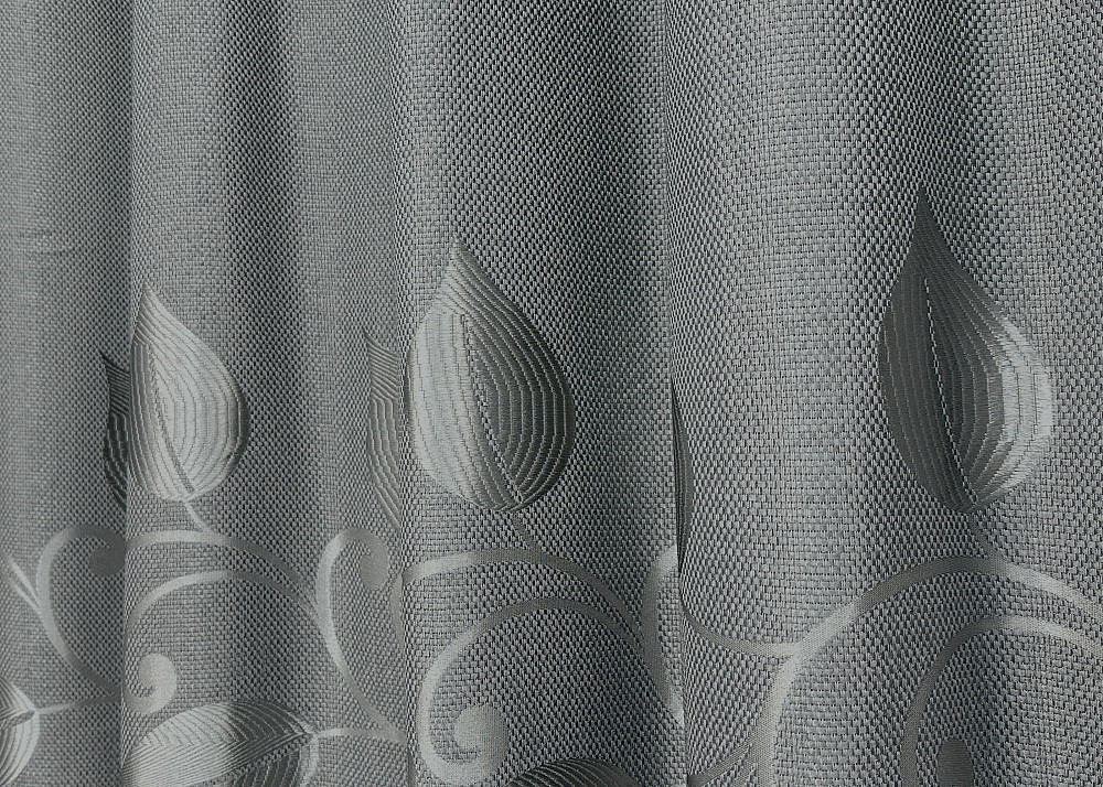 Комплект штор на люверсах VR-Textil Льон Рогожка № 1692ш Сірий 150х250 см 2 шт (37-0238) Київ - фото 8