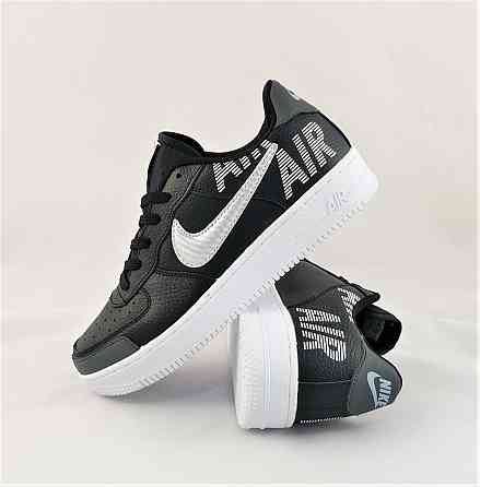 Кросівки Nike Чорні Чоловічі Найк Шкіряні Форси (розміри: 44,45) Відео Огляд Дніпро