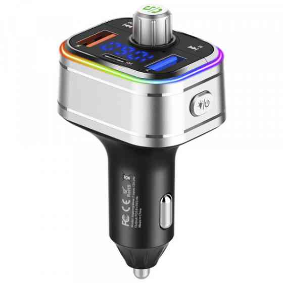 Автомобільний FM-трансміттер Aspiring Wave 3 PD 20W LED/Bluetooth/MicroSD/DSP/QC3.0 (WV965771) Киев
