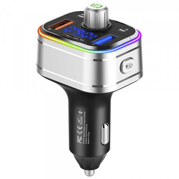 Автомобільний FM-трансміттер Aspiring Wave 3 PD 20W LED/Bluetooth/MicroSD/DSP/QC3.0 (WV965771) Киев - изображение 3