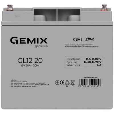 Батарея до ДБЖ Gemix GL 12V 20Ah (GL12-20 gel) Вінниця