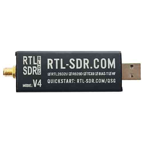 Плата приемник SDR, 500кГц-1.76ГГц, АЦП 8бит, RTL2832U R828D, RTL-SDR V4 Винница