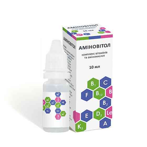 Аминовитол 10 мл капли для кошек и собак Биотестлаб Винница