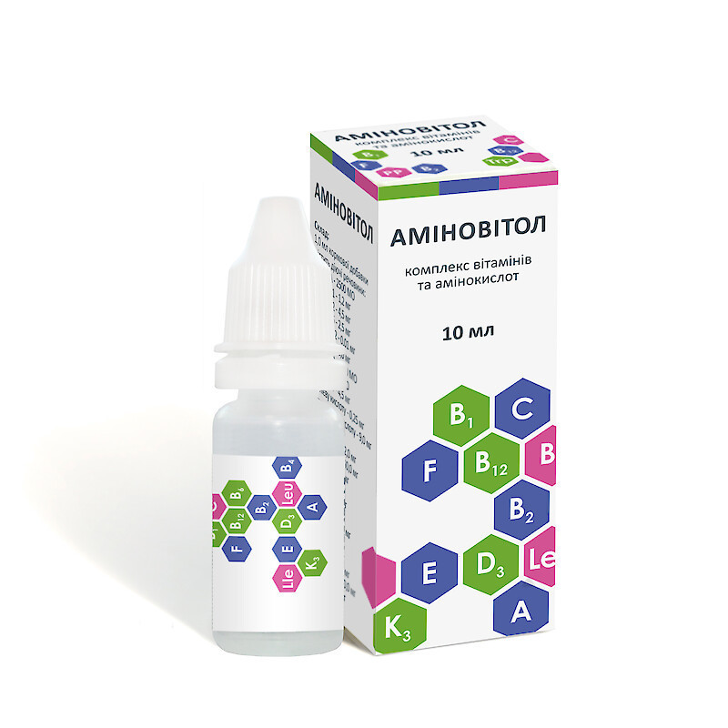 Аминовитол 10 мл капли для кошек и собак Биотестлаб Винница - изображение 1