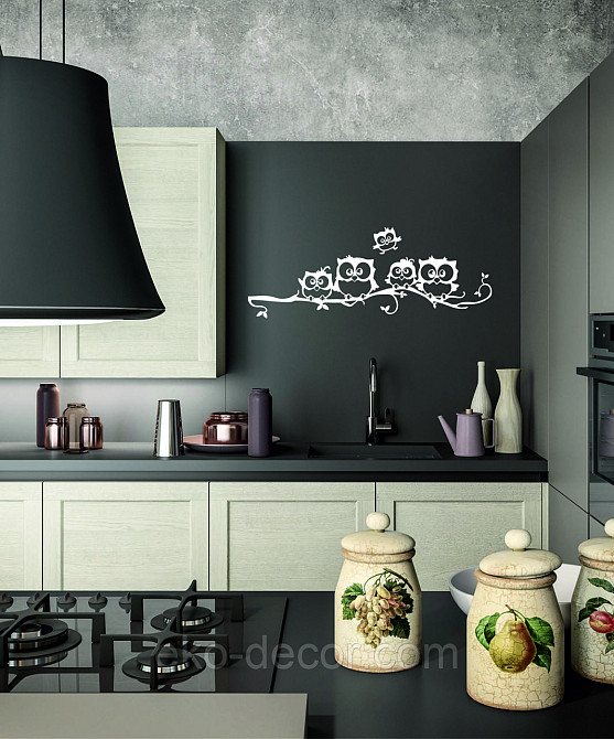 Декоративное настенное Панно «Совушки», Декор на стену 110*28 см, Белый Киев - изображение 4