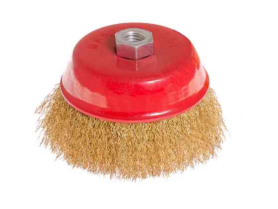 MASTERTOOL Щітка торцева MASTERTOOL з латунованого рифленого дроту Ø 125 мм М14 19-7112 Коломия