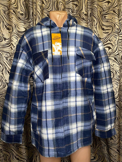 Рубашка с капюшоном лесоруб теплая мужская на меху батал 70 в розницу Одесса - изображение 2