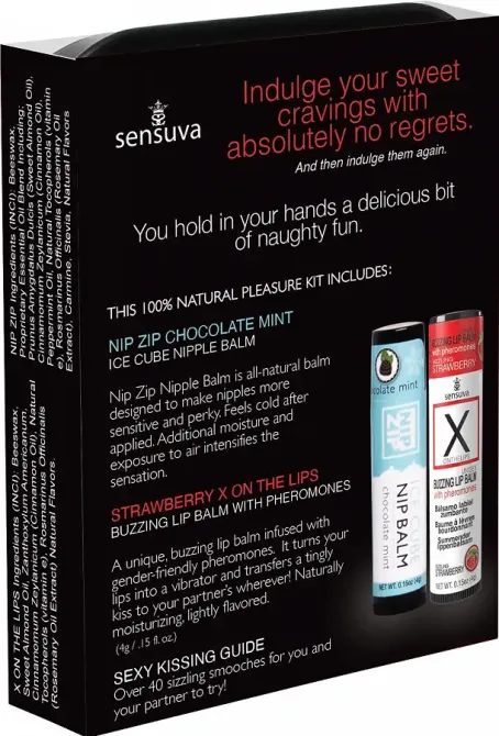 Подарунковий набір Sensuva Lips & Nips Pleasure Kit - Chocolate Strawberry 2 x 4г Львов - изображение 2