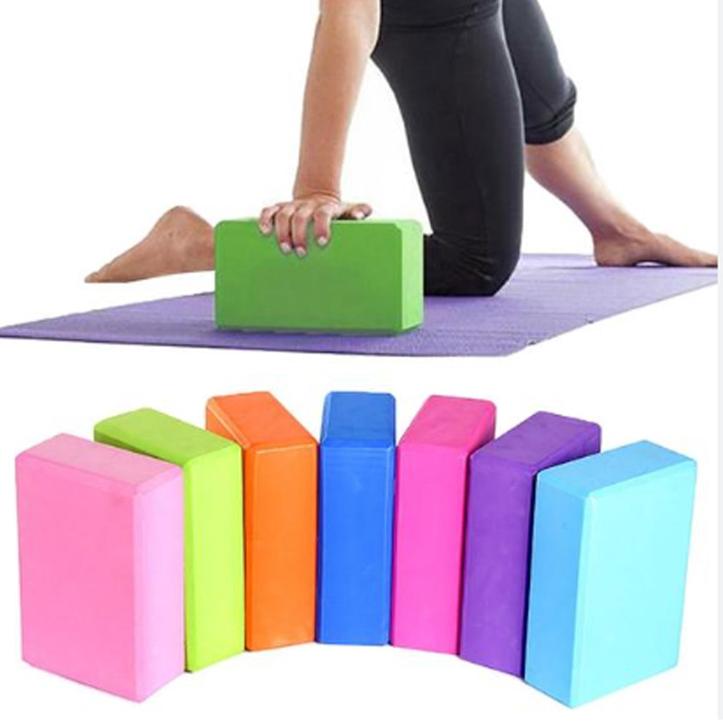 Блок для йоги, йога блок, кубик для фитнеса и растяжки Profi разноцветные Бровары - изображение 6