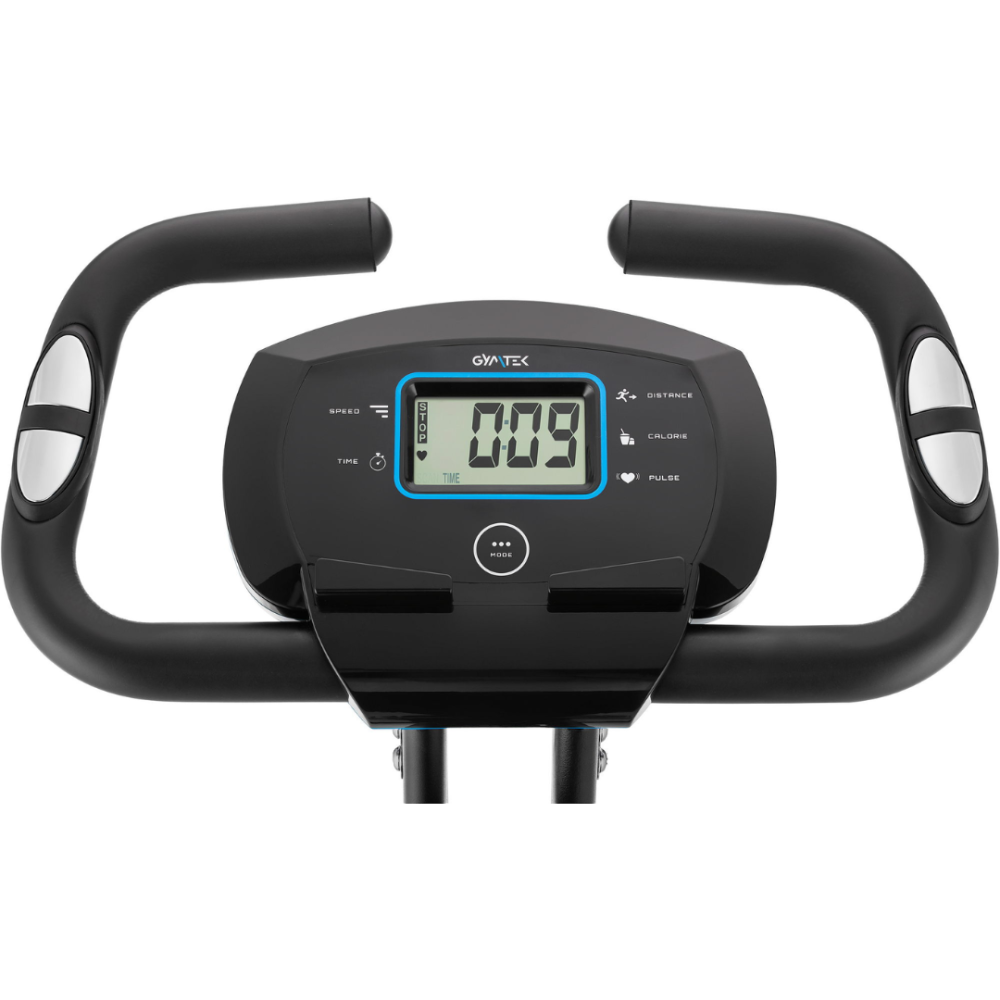 Велотренажер Gymtek FX600 магнітний складний з еспандерами синій Київ - фото 9