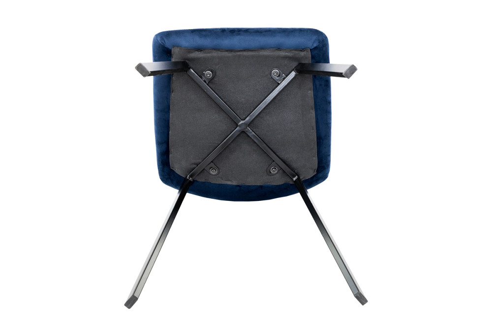 Стілець Ментос чорний/ велюр синій Киев - изображение 7