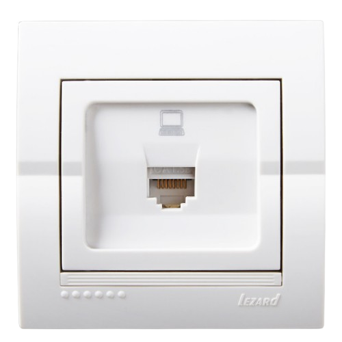 DERIY білий Розетка внутрішня комп'ютерна Лезард Житомир - изображение 1