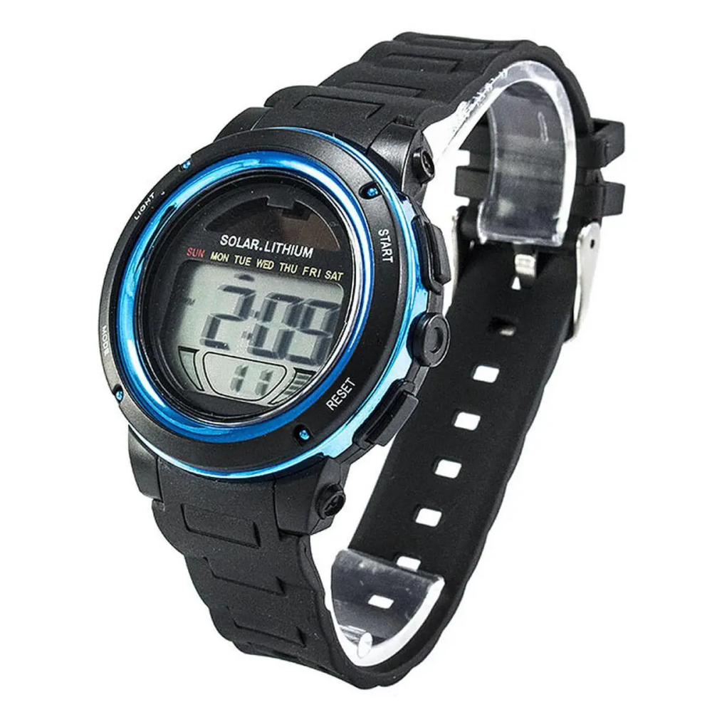 Чоловічий спортивний годинник Skmei 1096 із сонячною батареєю (Синій) Вінниця - фото 7