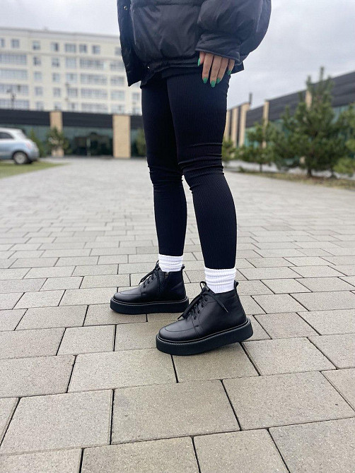 Черевики жіночі SEE SEVEN чорні натуральна шкіра з утепленням 37р.38р.39р. (5308) Коломыя - изображение 6