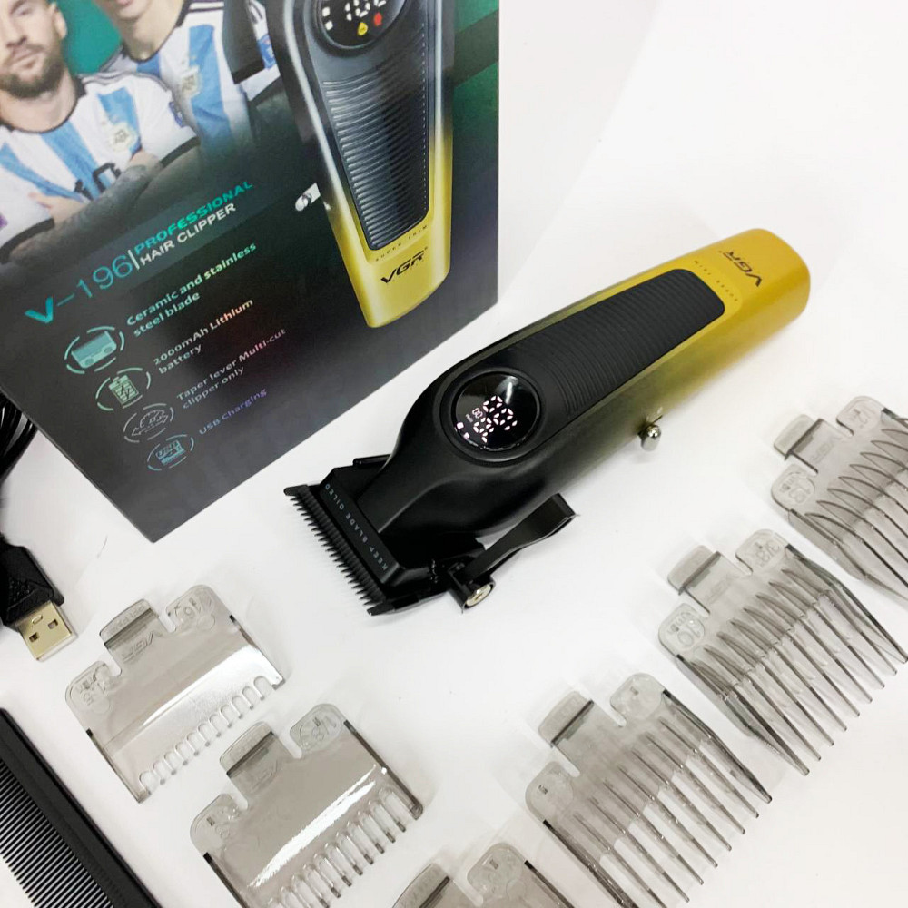 Тример бездротовий VGR, Перукарські машинки професійні, Машинка для стрижки чоловіча US-42 Київ - фото 2