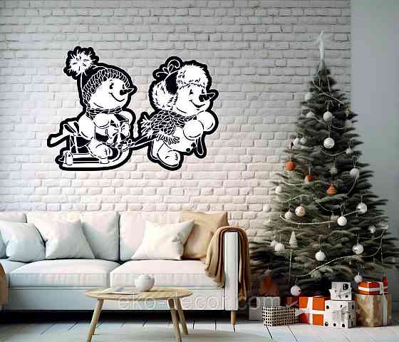 Декоративне настінне Панно «Сніговик», Декор на стену Київ