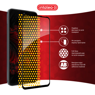 Стекло защитное Intaleo Full Glue Tecno Spark Go 1 Black (1283126607783) Винница - изображение 7