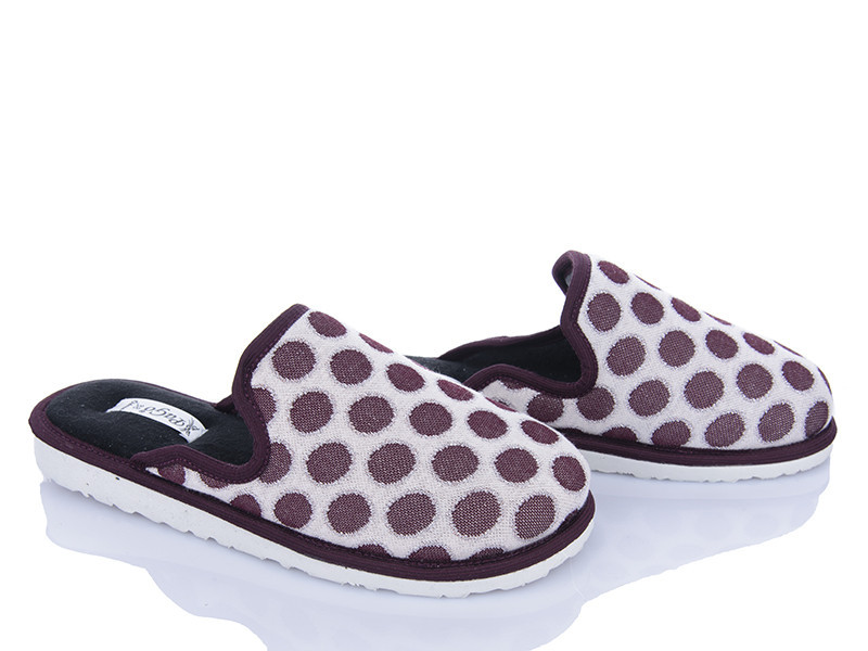 Тапочки женские домашние PaGo Горох розовый закрытый носок 39 Одесса - изображение 2