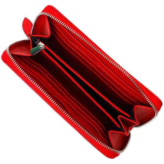 Яркое женское портмоне на молнии из натуральной кожи Tony Bellucci 21972 Красный Киев