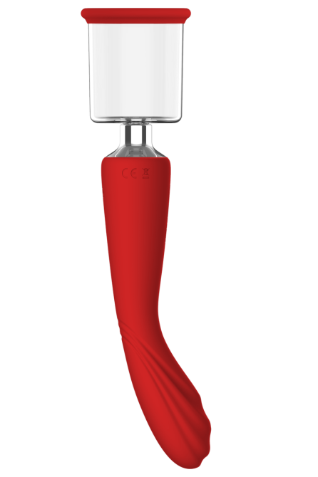 Двойной вибратор с 2 вакуумными насадками Dream Toys RED REVOLUTION GEORGIA Sex Aura Киев - изображение 2