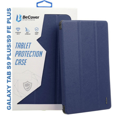 Чехол для планшета BeCover Smart Case Samsung Tab S9 Plus (SM-X810/SM-X816)/S9 FE Plus (SM-X610/SM-X616) 12.4" Deep Blue (710322) Винница - изображение 1