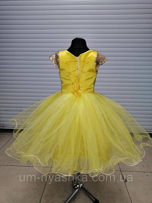 Жовте нарядне плаття на дівчинку костюм Сонечко, Курча, Качечка, Кульбаба Кривий Ріг - фото 2