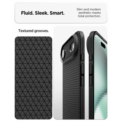 Чохол до мобільного телефона Spigen Liquid Air iPhone 17 Air Matte Black (ACS10302) Вінниця - фото 3