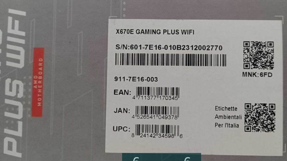 Материнская Плата: MSI X670E Garming Plus Wi-Fi. Новая Киев - изображение 2