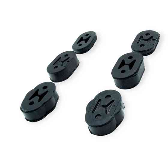 Гумки глушника Ланос (6шт) кріплення Мукачево