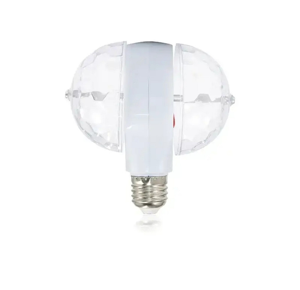 Світлодіодна обертова подвійна лампочка зоряне небо (мультиколірнв) від розетки і цоколя. Київ - фото 3