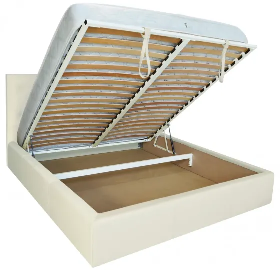 Ліжко Bristol Comfort 120 х 190 см Fly 2200 A1 З підйомним механізмом та нішою для білизни Білий Київ