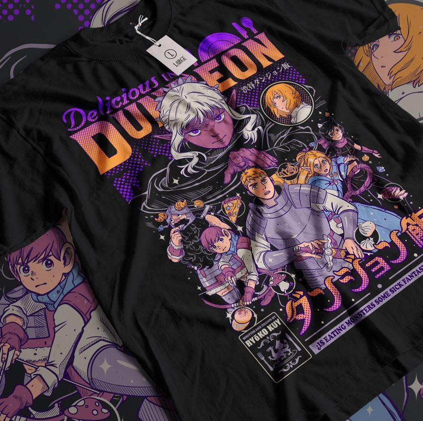 Футболка мужская аниме Сенсхи Сенсхи Фоод Деликиоус оверсайз (S/M/L) Черний AnimeJ1142 Днепр - изображение 7