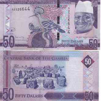 Гамбия / Gambia 50 Dalasis 2015 UNC Полтава