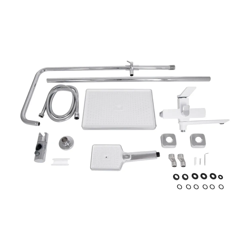 Душова система з виливом Qtap Presto на три споживачі QTPRE111CRW45580 хром/біла Київ - фото 8