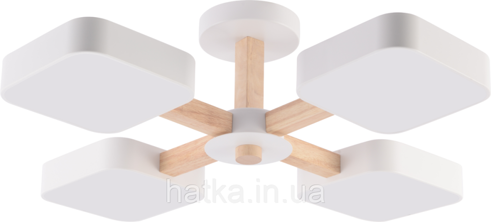 Люстра VALESO XI3354-4 білий+дерево Київ - фото 4