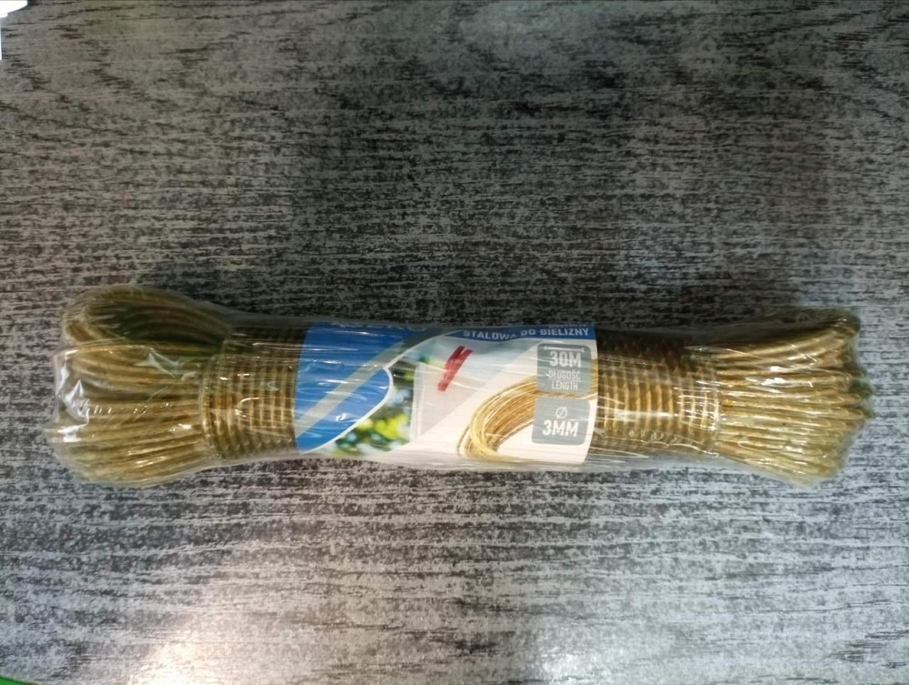 Тросик сталевий в ПВХ для сушіння білизни "GeKo" діаметром 3 мм довжиною 30 м Киев - изображение 3