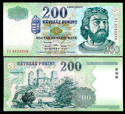 Венгрия / Hungary 200 Forint 2003 Pick 187с UNC Полтава - изображение 1