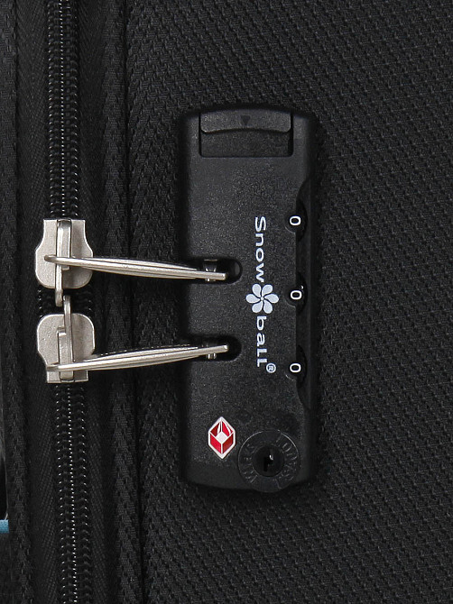 Чемодан тканевый SNOWBALL 22204 малый 55 см 4 колеса черный Киев - изображение 19