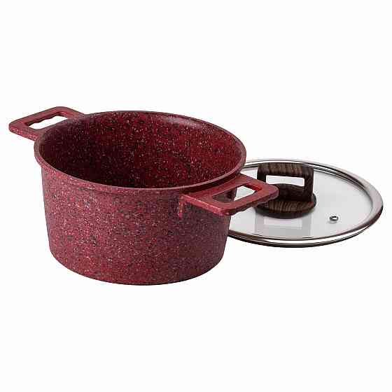 Алюмінієва каструля об'ємом 3 літри з кришкою Ø 20 (см), з антипригарним покриттям MGC HP-4-445R Коломия