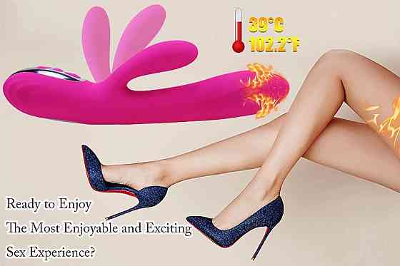 Вібратор - Joker Heating Double Vibrating Massage Stick Pink Sex Aura Київ