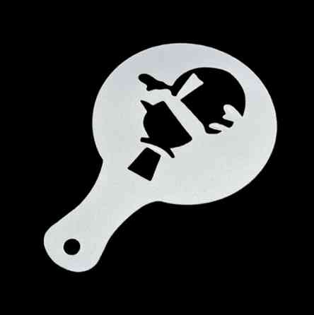 Новогодние трафареты набор 8 штук 85 мм серый Киев