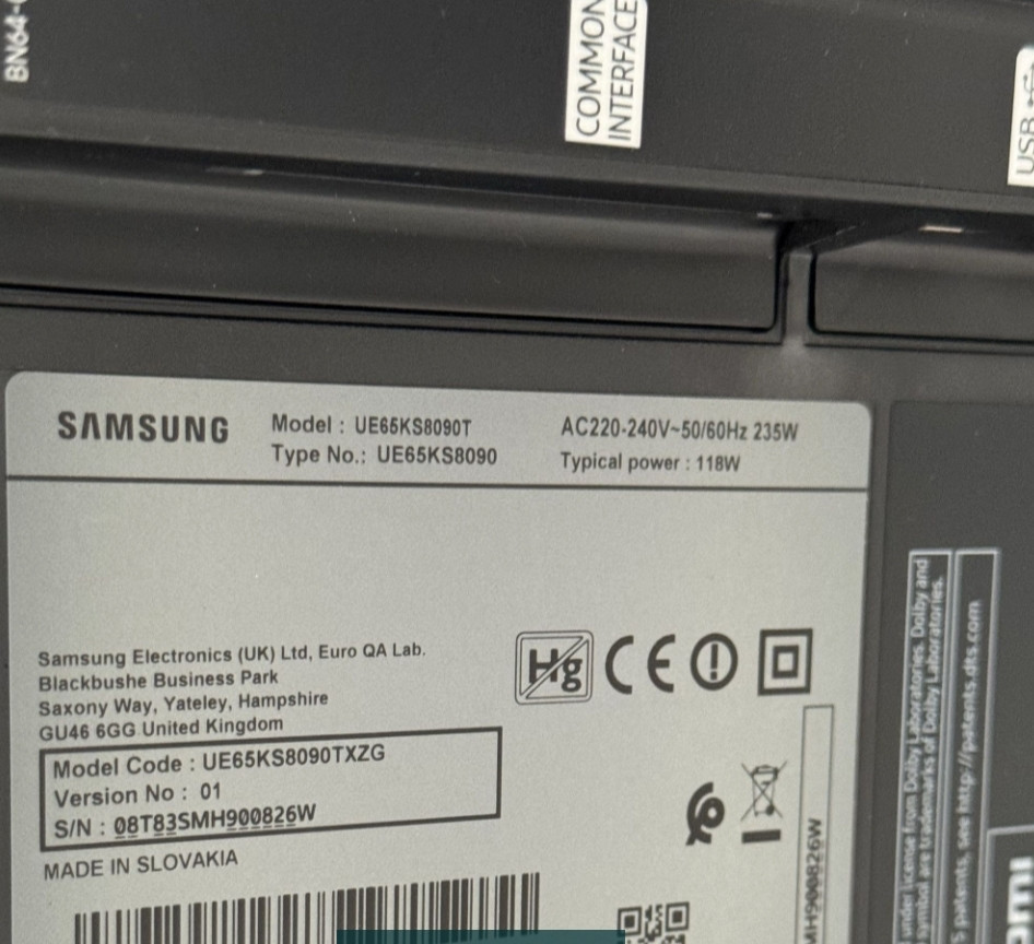 Телевізор Samsung Model: UE65KS8090T. Київ - фото 1